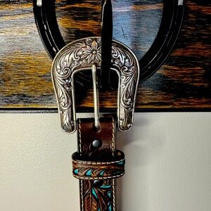 Kids ariat western belt